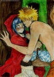 naruto e hinata cappucceto rosso